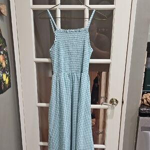 Blue Gingham Women's Dress